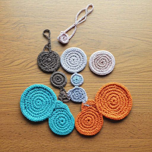 Mãos habilidosas tecendo crochê